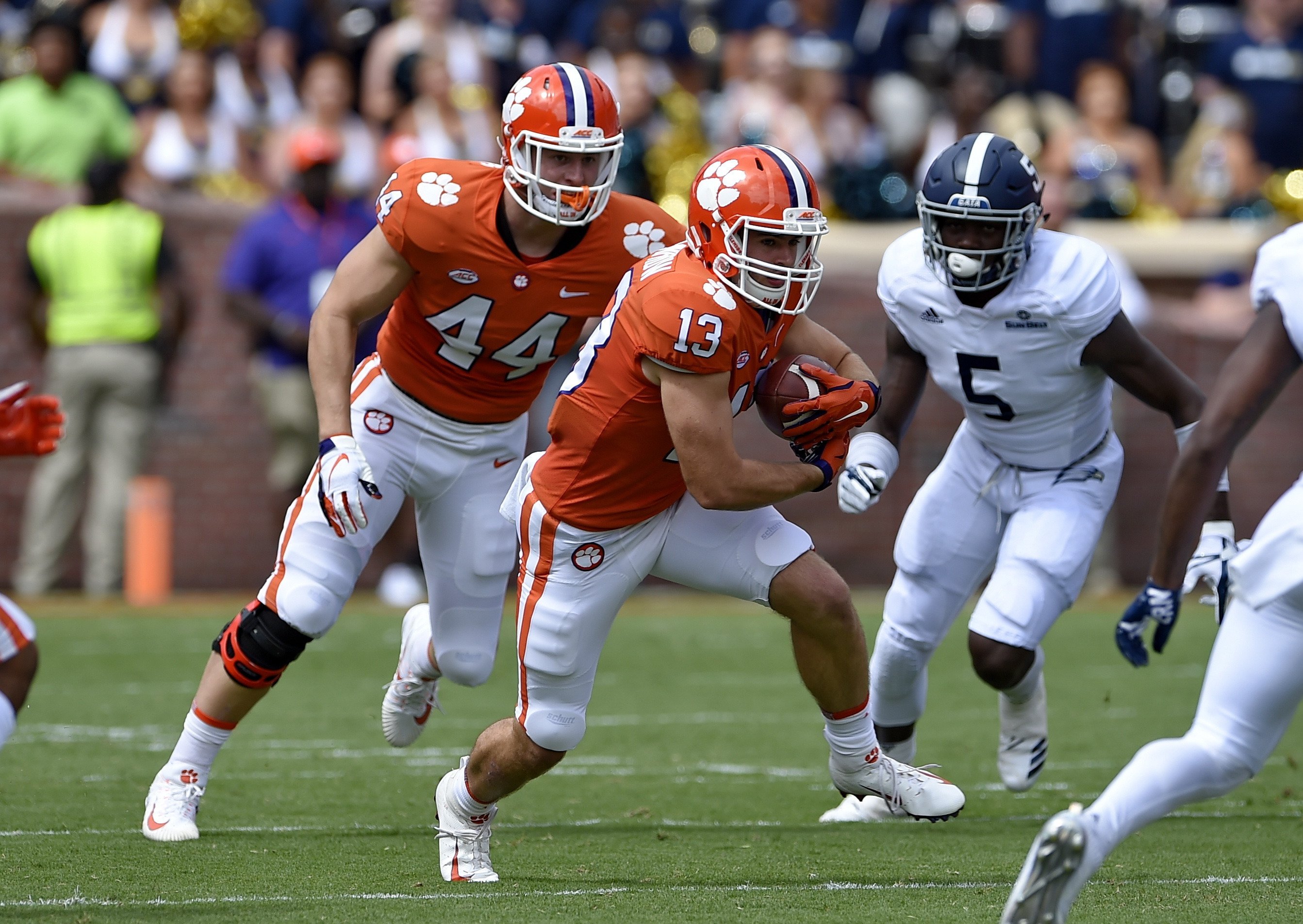 No 2 Clemson Avoids Bad Weather As Storm Batters Coast