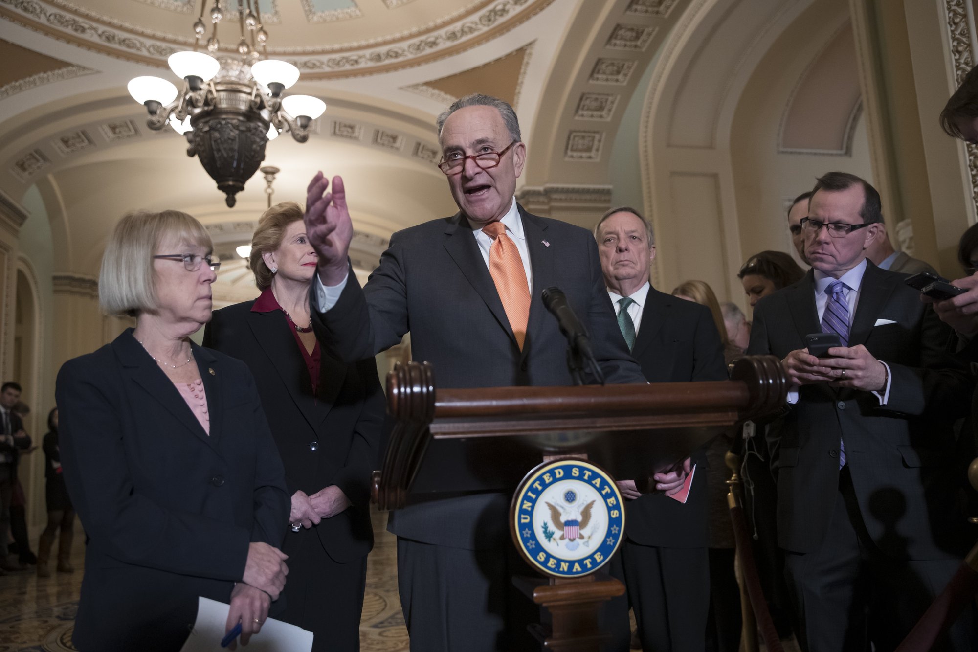 Chuck Schumer, Dick Durbin, Patty Murray, Debbie Stabenow