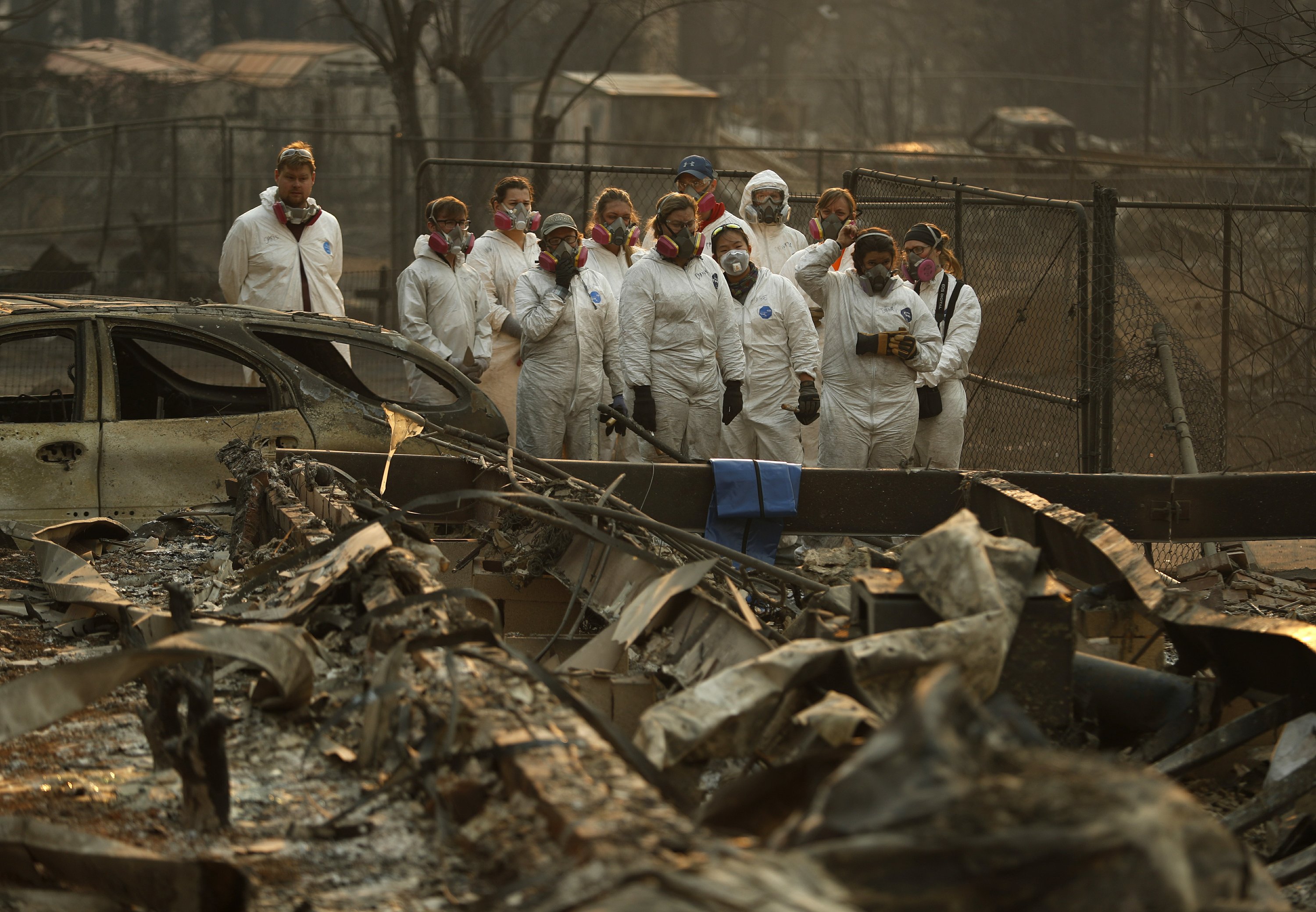 A grim search for more fire victims in Northern California