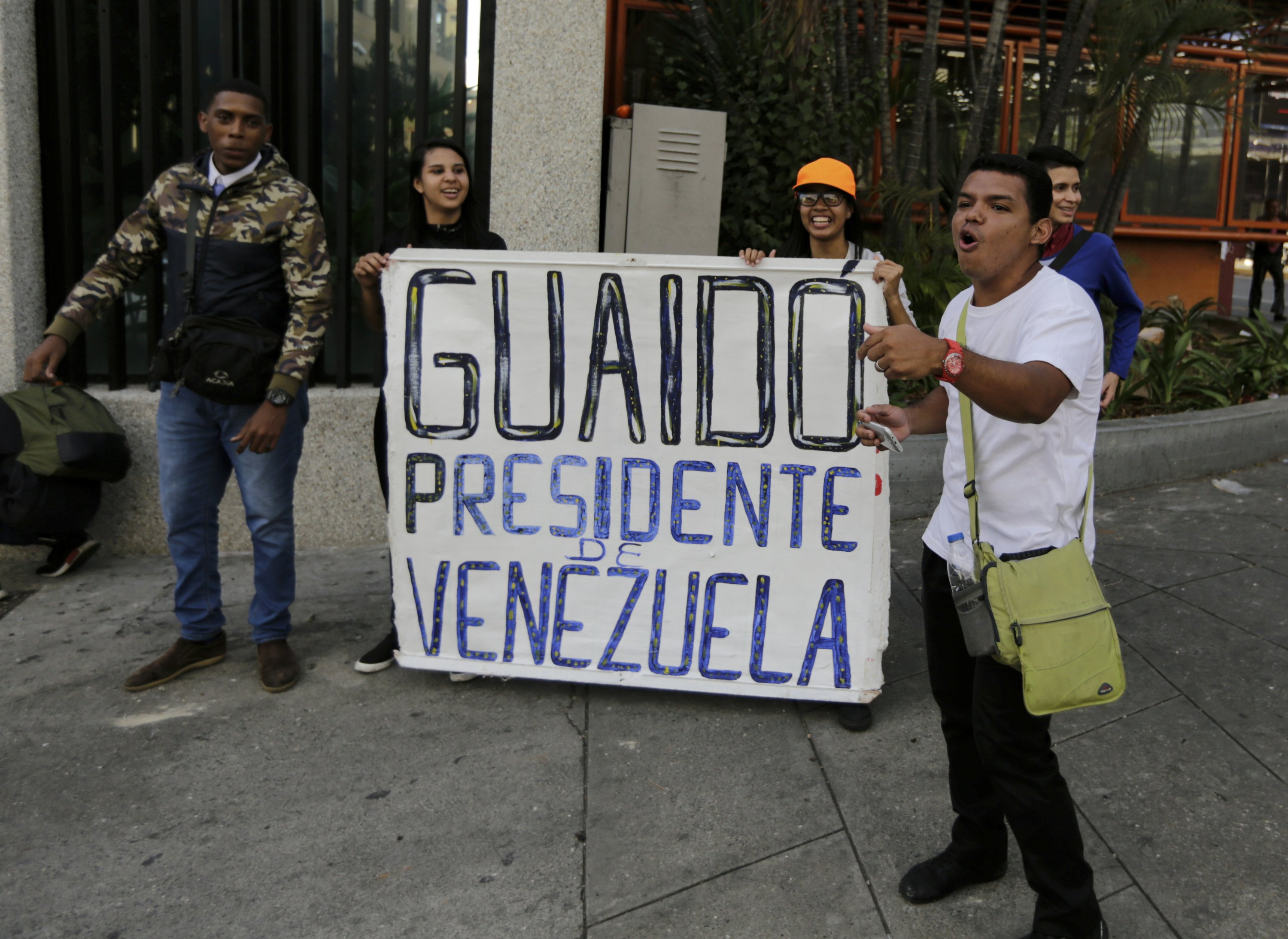 The Latest: Venezuelan lawyers seeking protection for Guaido