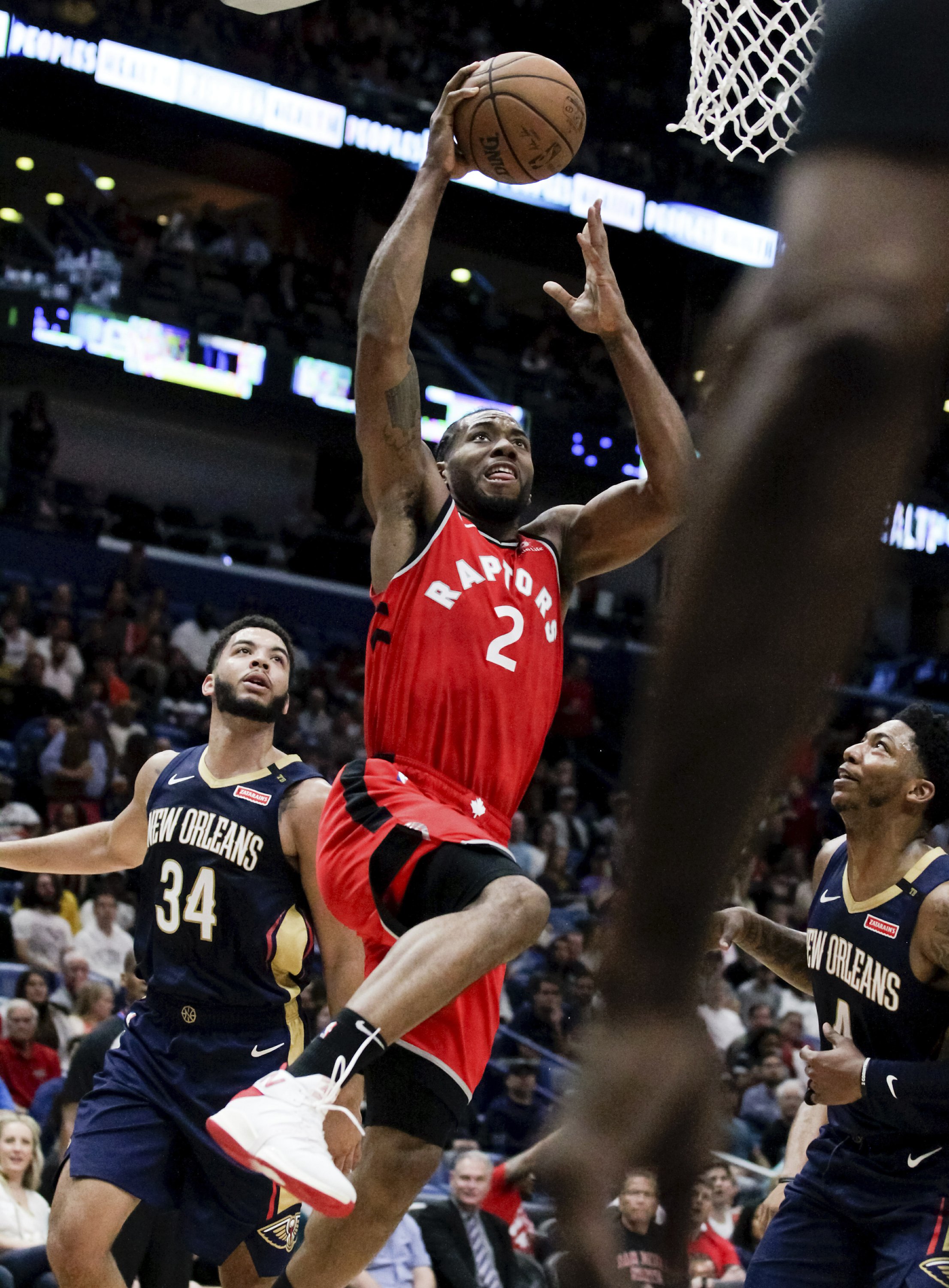 Leonard S 31 Lead Raptors Past Pelicans 127 104