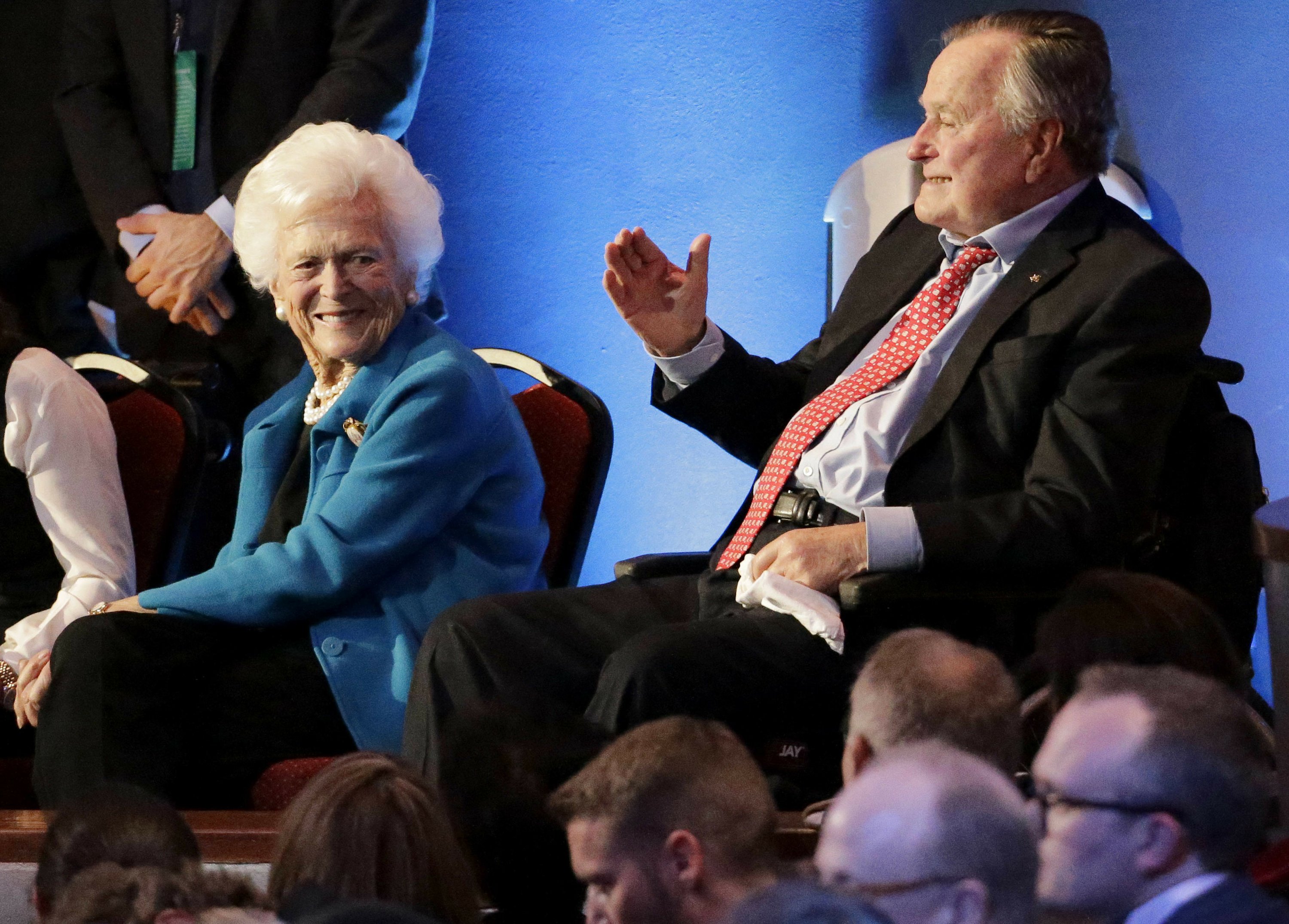 George H.W. Bush, wife remain hospitalized in Houston