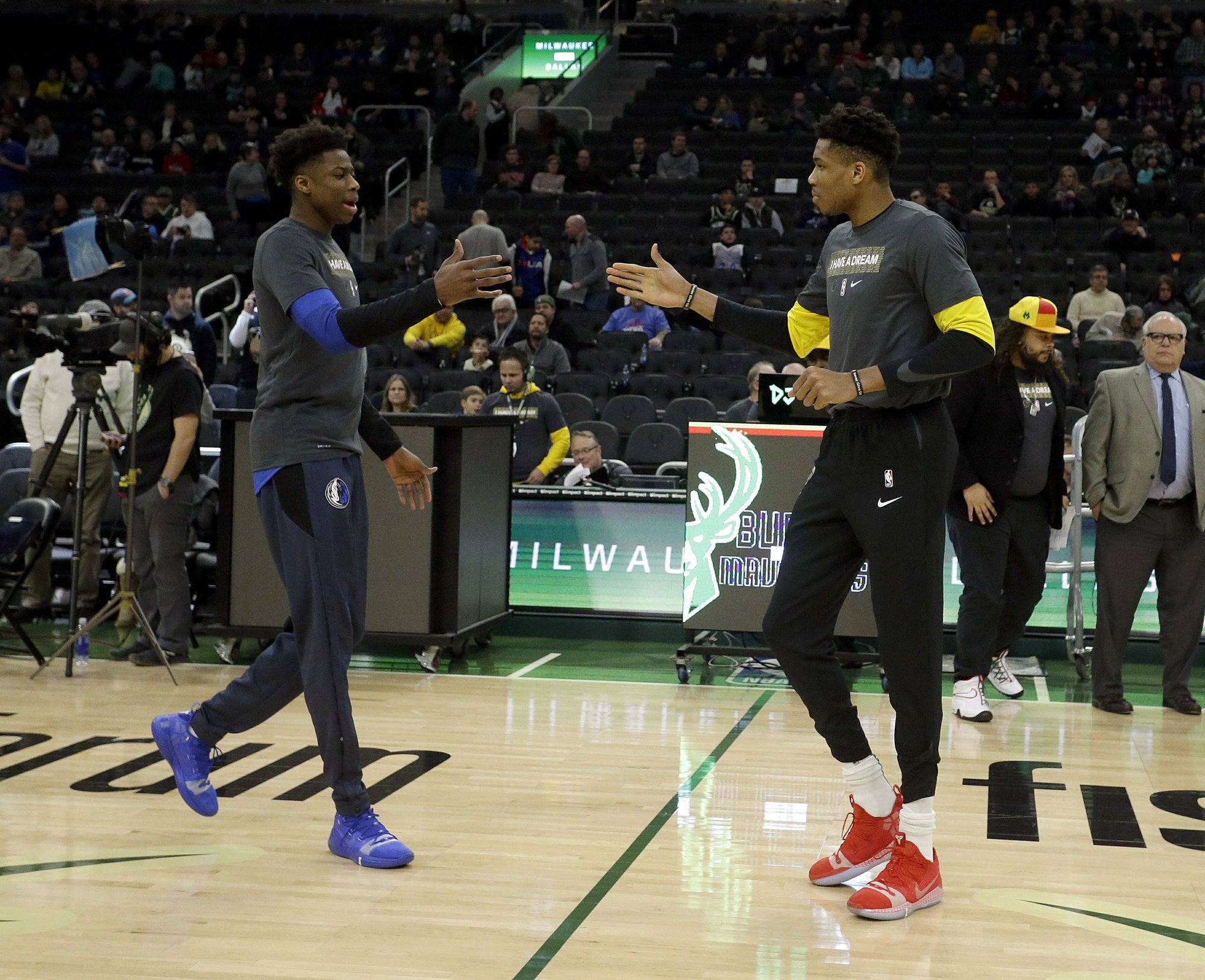 Giannis And Kostas Antetokounmpo Connect In Milwaukee