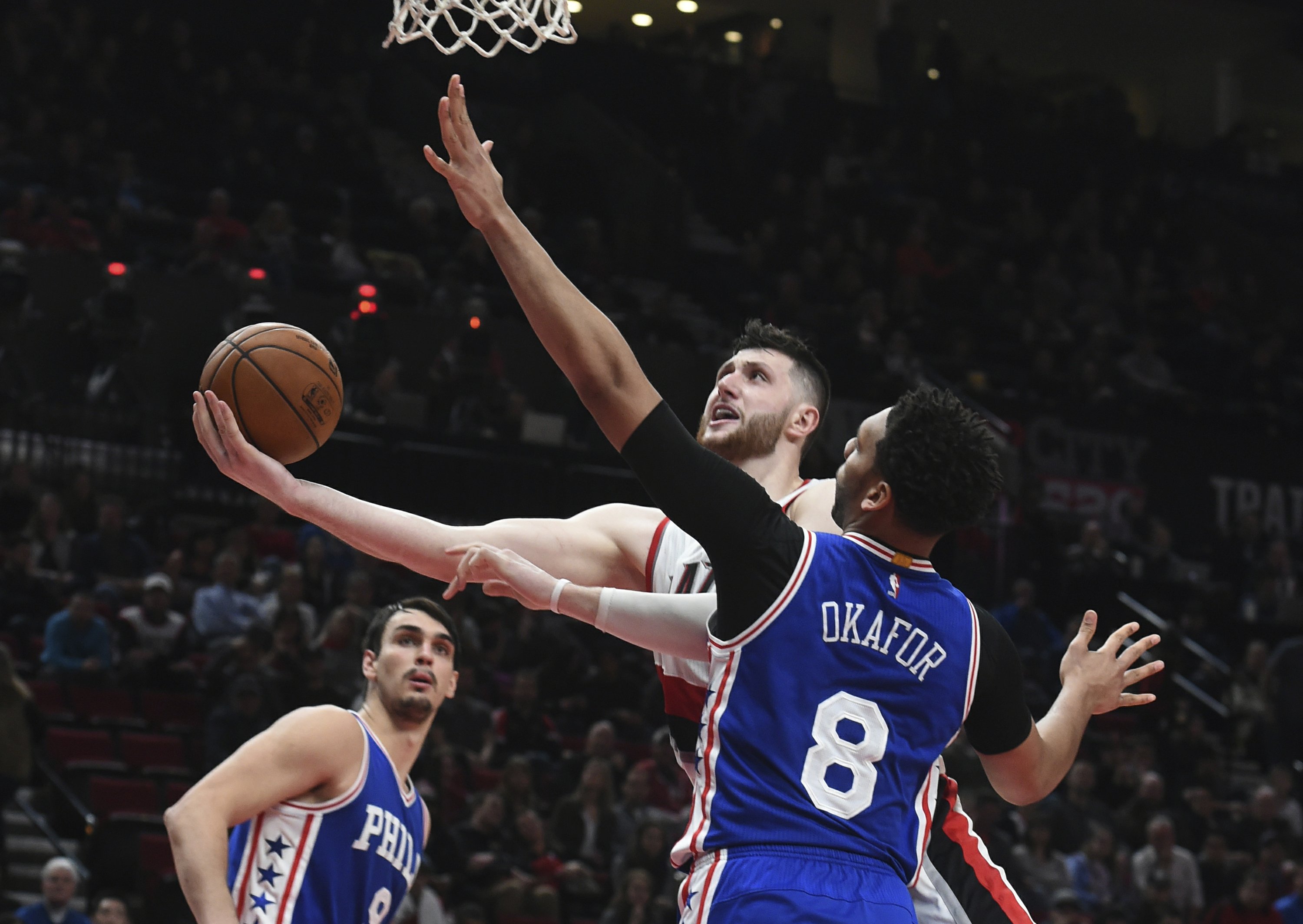 Nurkic leads Trail Blazers over 76ers 114108 AP News