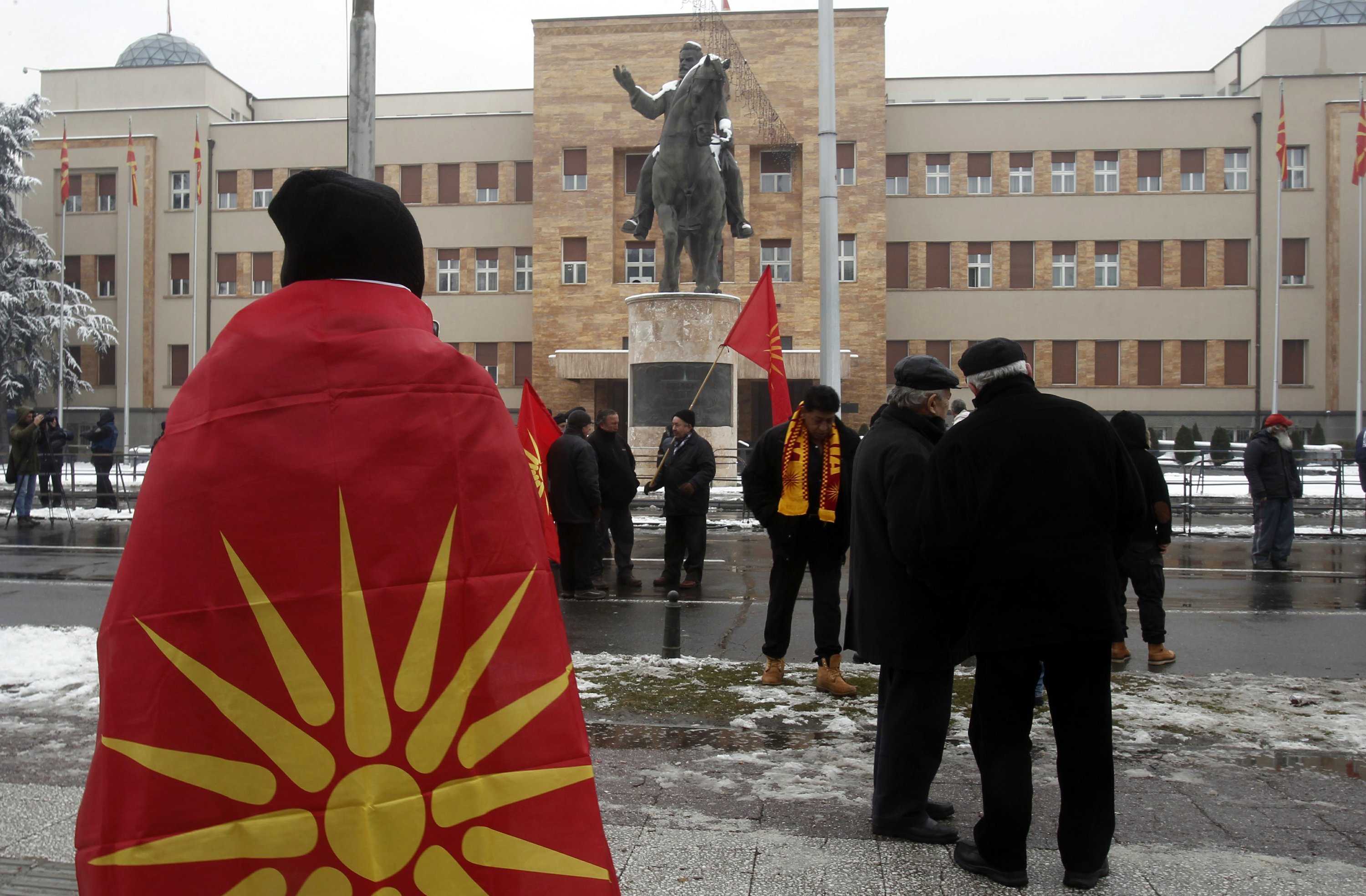 The Latest: NATO, EU support Macedonia's vote to change name