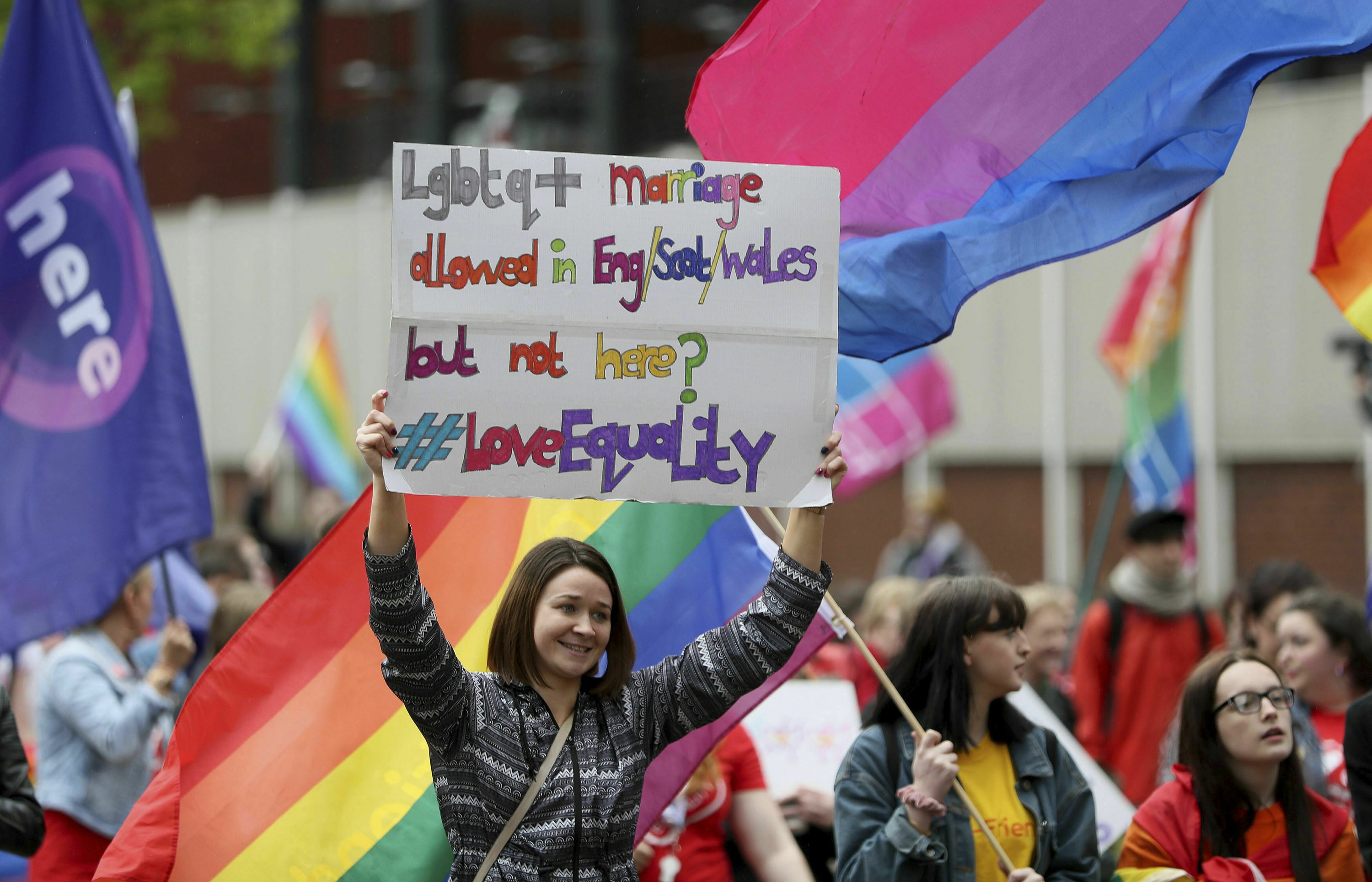 Thousands March In Northern Ireland For Same Sex Marriage Ap News