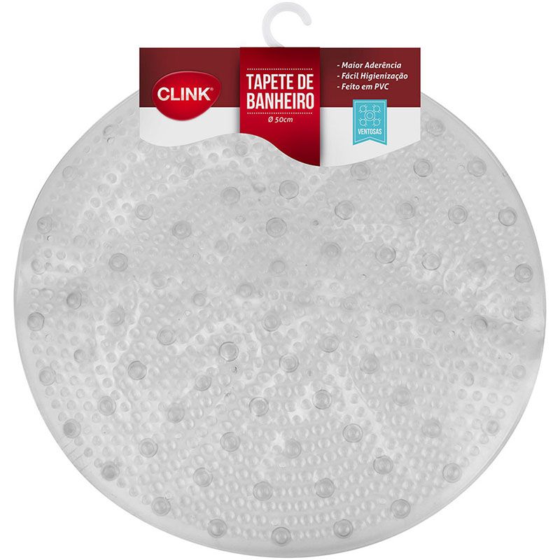 CK1833 - TAPETE DE BANHEIRO REDONDO PVC 50CM (1UN)