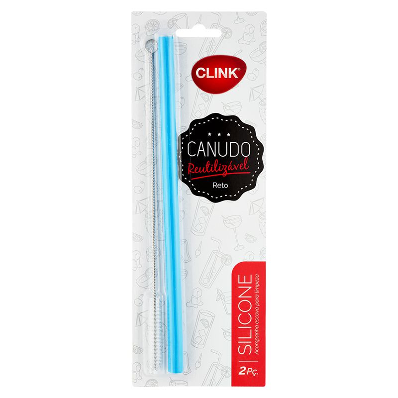 KIT CANUDO RETO SILICONE E ESCOVA 25X1CM (1UN)