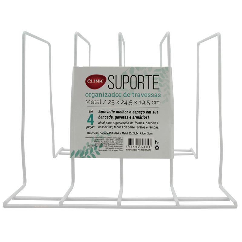 CK3268 - SUPORTE REFRATARIOS METAL 25X24,5X19,5CM (1UN)