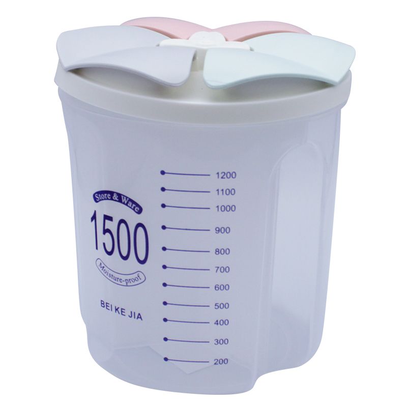 CK3461 - POTE COM DIVISORIAS PLASTICO PP 1500ML (1UN)