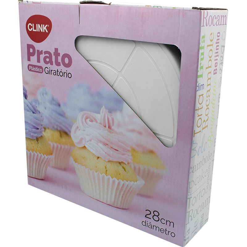 PRATO GIRATORIO PLASTICO 28X7,5CM (1UN)