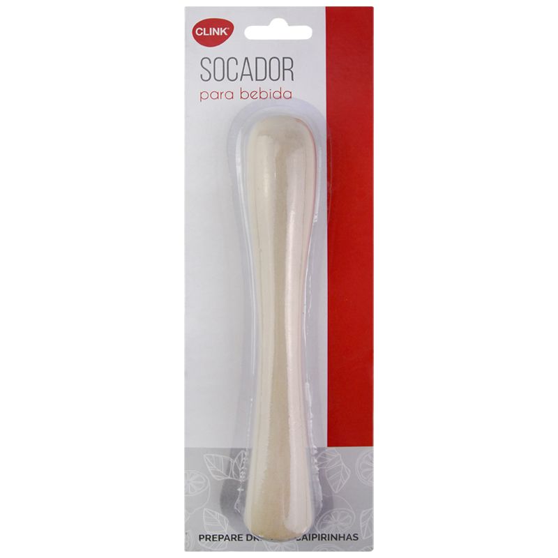 SOCADOR PARA BEBIDAS MADEIRA 19,5CM (1UN)