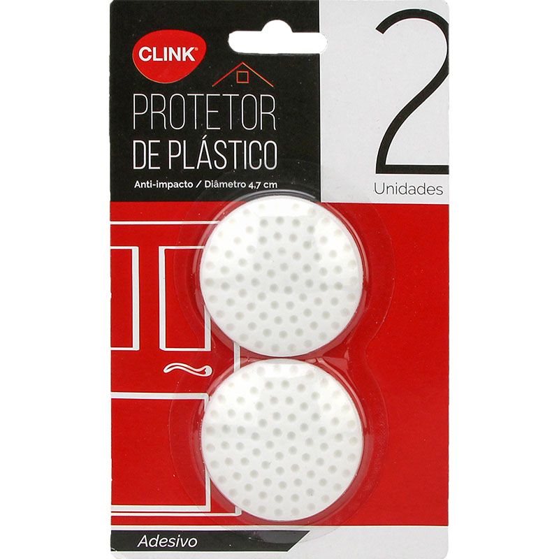 KIT 2 PROTETORES DE PAREDE PLASTICO 4,7CM (1UN)