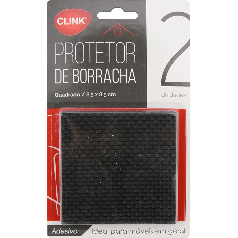 CK4010 - PROTETOR QUADRADO MOVEIS BORRACHA 8,5X8,5CM