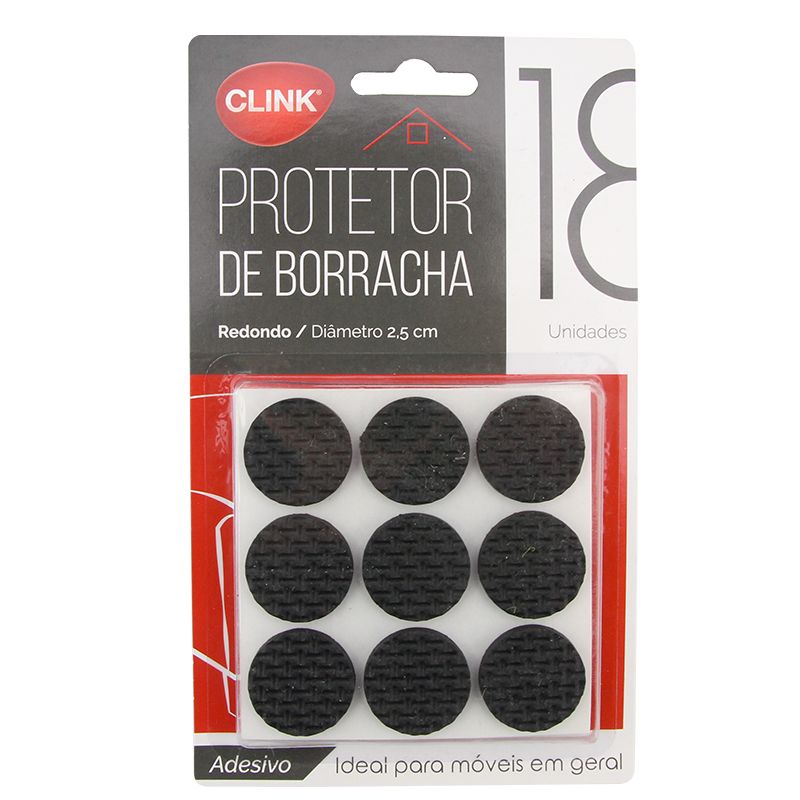 CK4014 - PROTETOR REDONDO MOVEIS BORRACHA 2,5CM