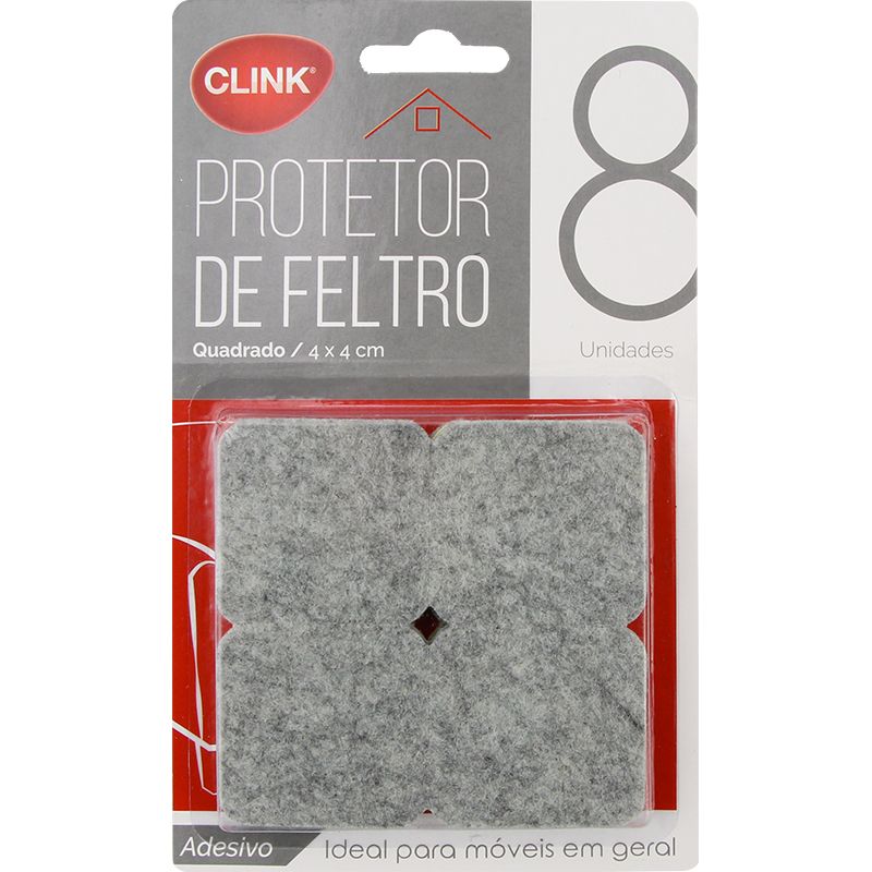 CK4016 - PROTETOR MOVEIS QUADRADO FELTRO 4X4CM