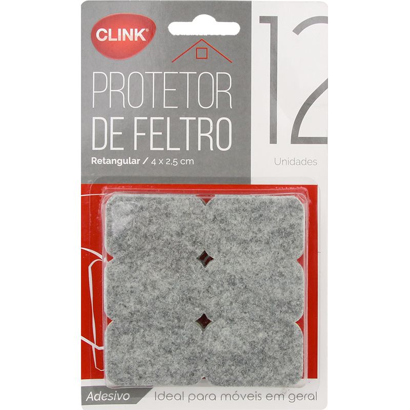 CK4018 - PROTETOR RETANGULAR FELTRO 4X2,5CM