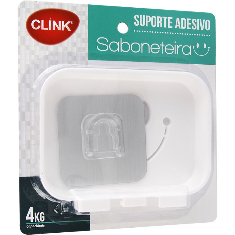 SABONETEIRA ADESIVA PLASTICO13X9X3,5CM