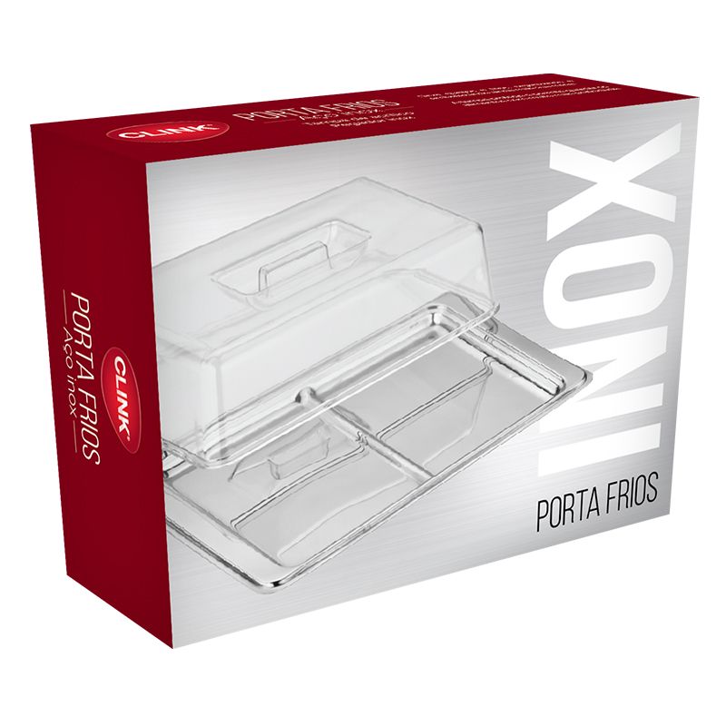 PORTA FRIOS INOX TAMPA PLASTICA 27CM