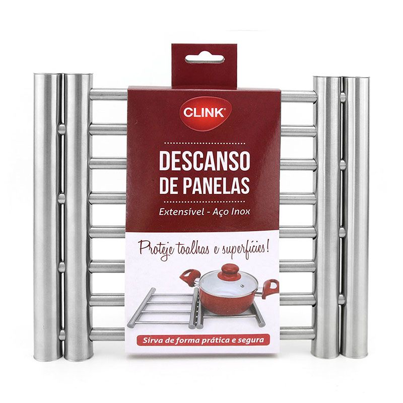 CK4222 - SUPORTE PANELAS ACO INOX 20X22CM