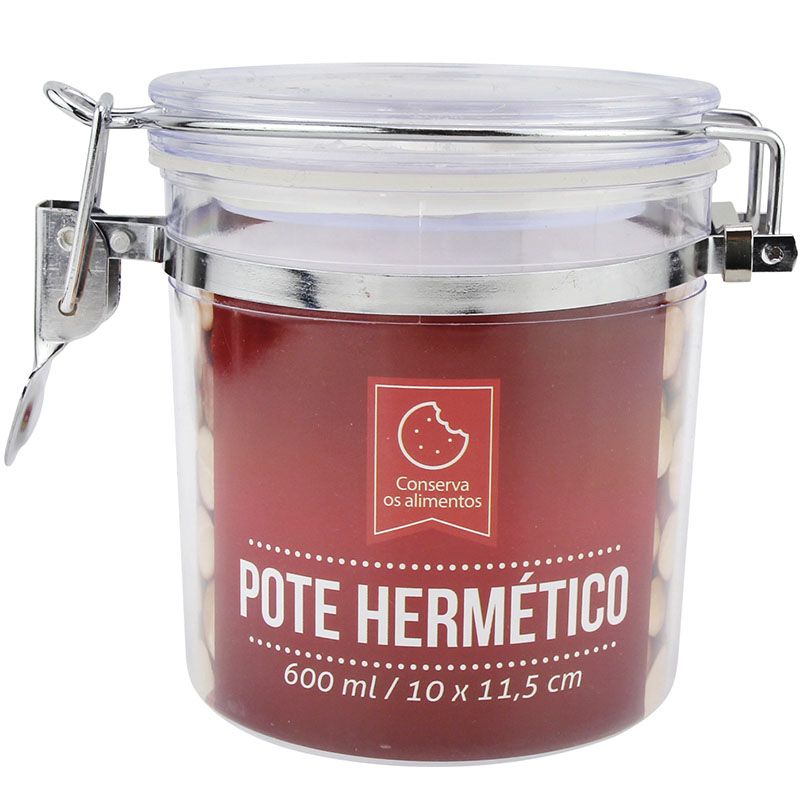 CK4272 - POTE HERMETICO PLASTICO 10X11,5CM