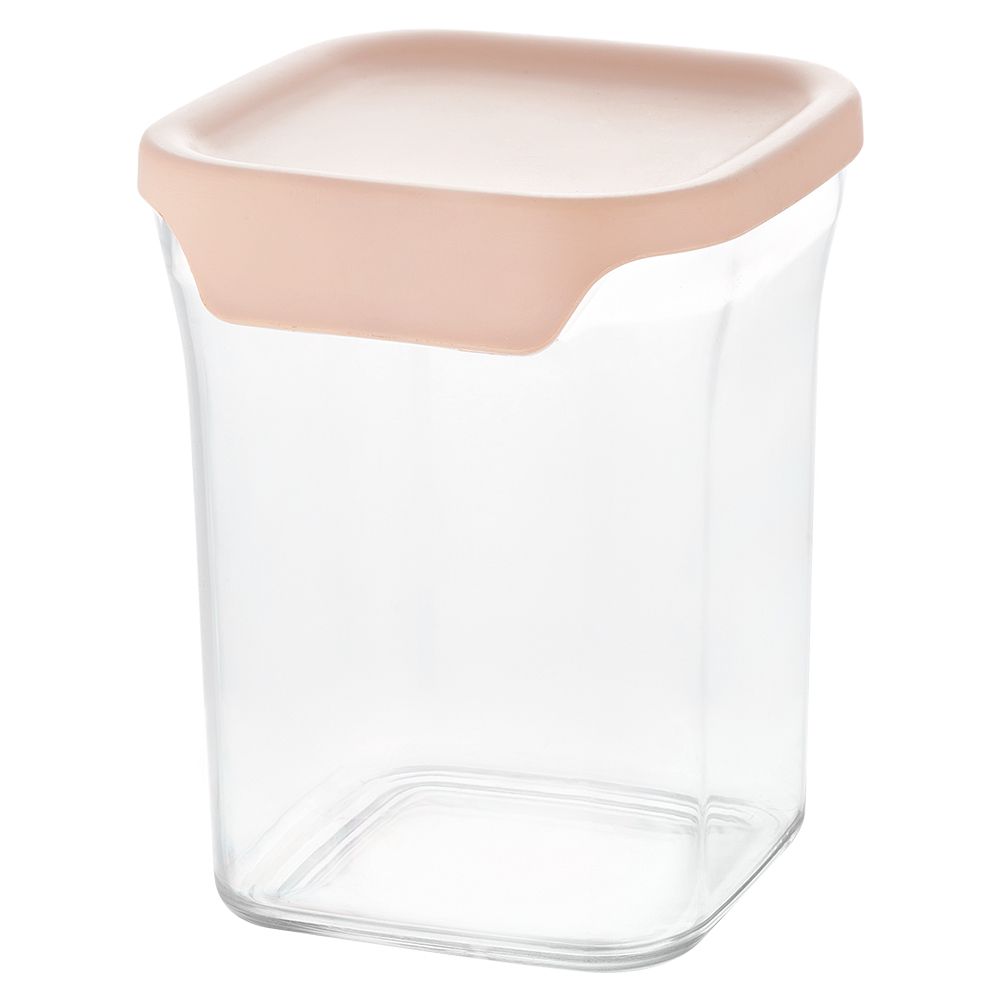 CK4337 - POTE QUADRADO PLASTICO 850ML 12X11X14CM