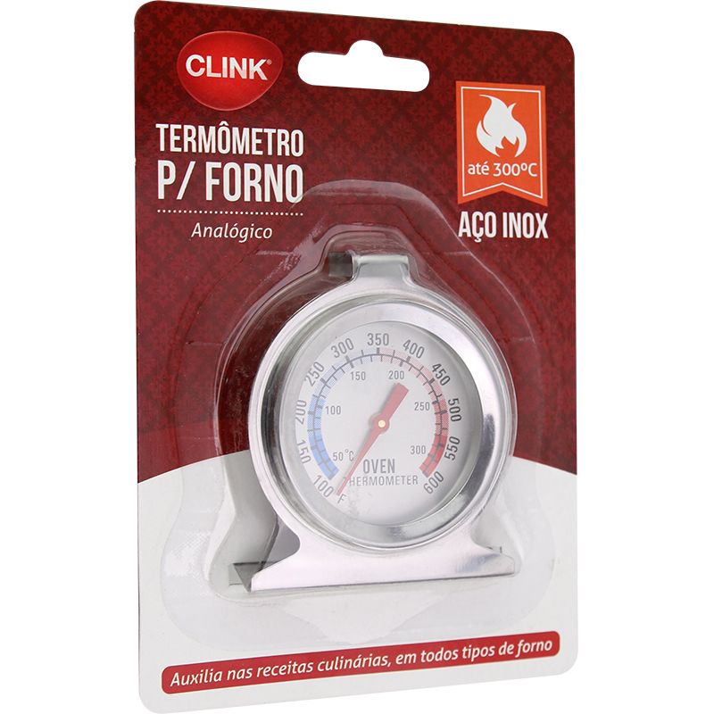 CK4487 - TERMOMETRO FORNO ACO INOX 6X7X4CM