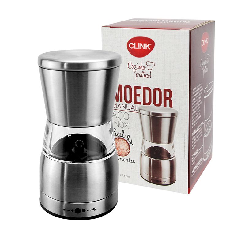 MOEDOR SAL PIMENTA ACO INOX 6X12CM