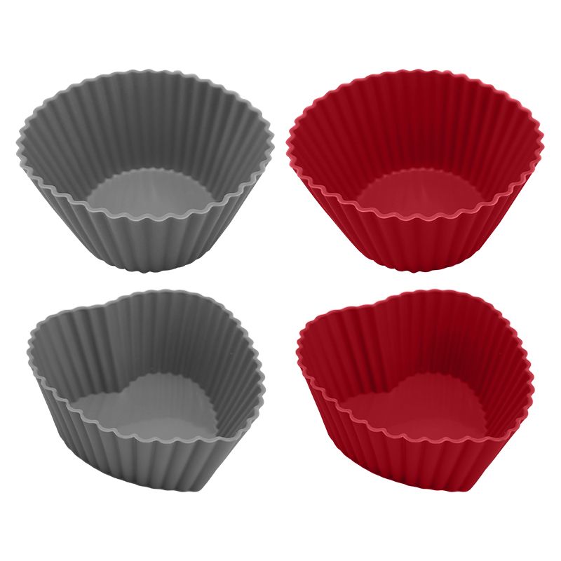 KIT 6 FORMINHAS CUPCAKE SILICONE 6,5CM