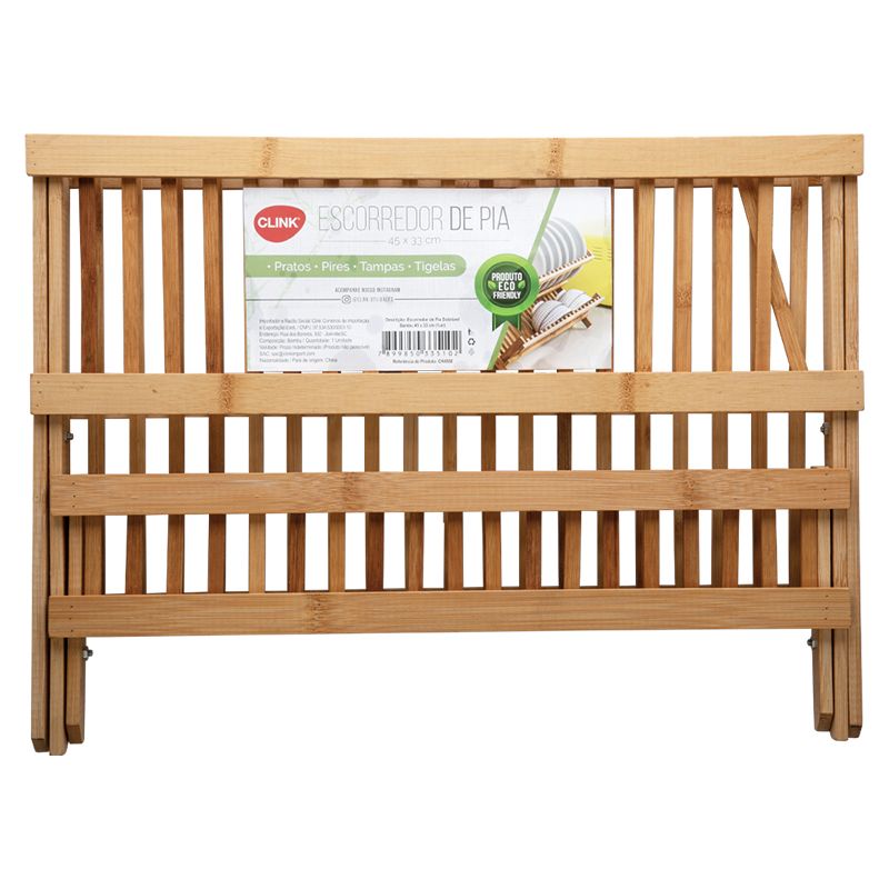 ESCORREDOR PIA DOBRAVEL BAMBU 45X33CM