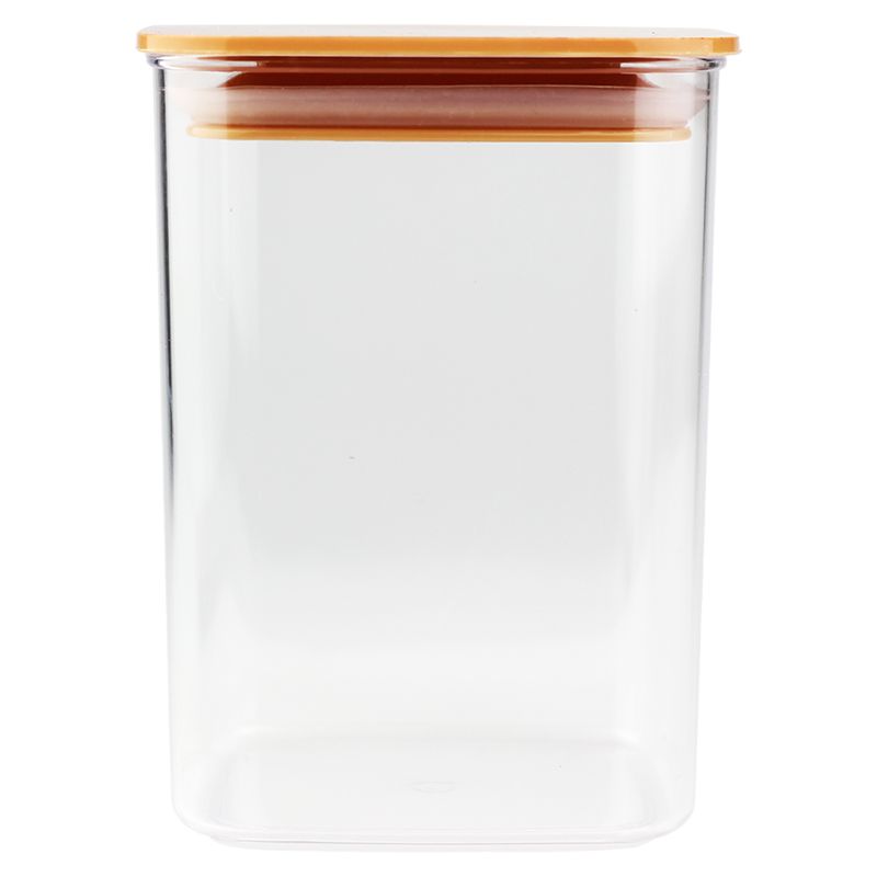 CK4874 - POTE HERMETICO QUADRADO PLASTICO 10X10X14CM 0,8L