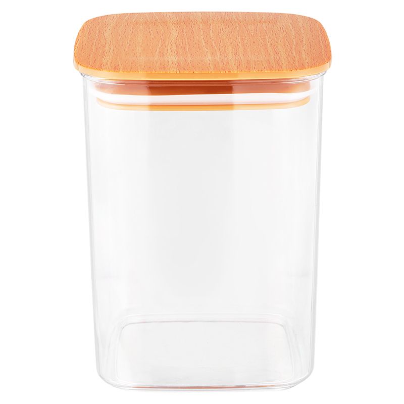 CK4875 - POTE HERMETICO QUADRADO PLASTICO 10X10X19CM 1,2L