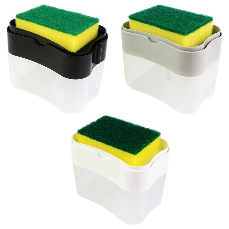 DISPENSER DETERGENTE PLASTICO 14X9X10,5CM 600ML