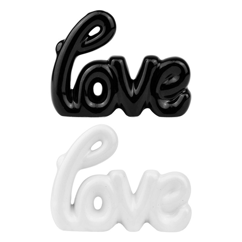 LETREIRO LOVE CERAMICA 10,7X2,5X14,5CM (1UN)