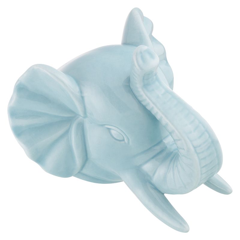 CK5291 - CABECA ELEFANTE CERAMICA 14X13X11,5CM