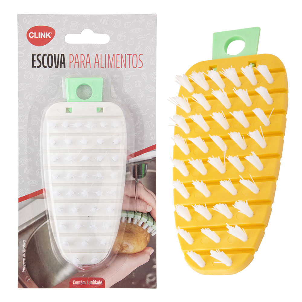 CK5454 - ESCOVA VEGETAIS PLASTICO 13,5X6X1,8CM