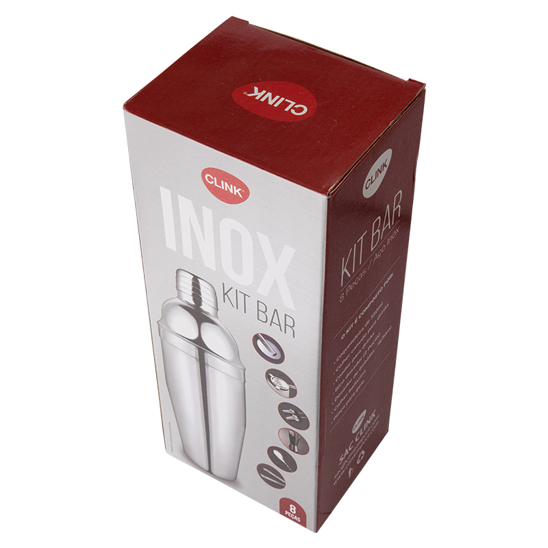 KIT BAR 8PCS AÇO INOX 550ML