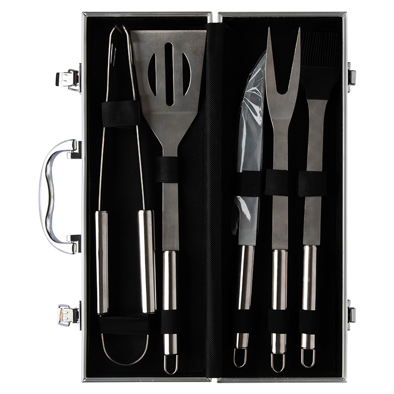 KIT CHURRASCO 5 PCS AÇO INOX