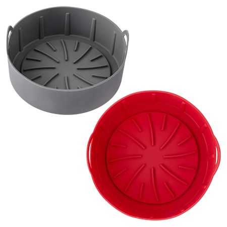 CK6024 - FORMA COZIMENTO REDONDA FRITADEIRA ELETRICA SILICONE 16CM X 16CM X 7,7CM