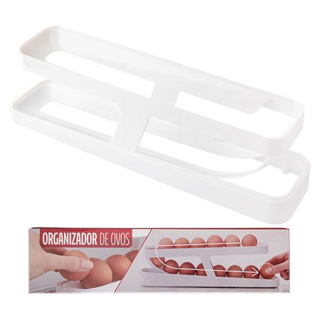 CK6153 - ORGANIZADOR OVOS PLÁSTICO ABS 19,3CM X 17CM X 3,8CM