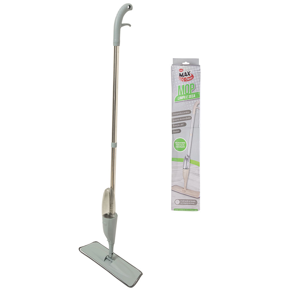 CK6294 - MOP SPRAY 350ML AÇO INOX, PLÁSTICO PP E DACRON 123CM X 37,5CM X 9,5CM