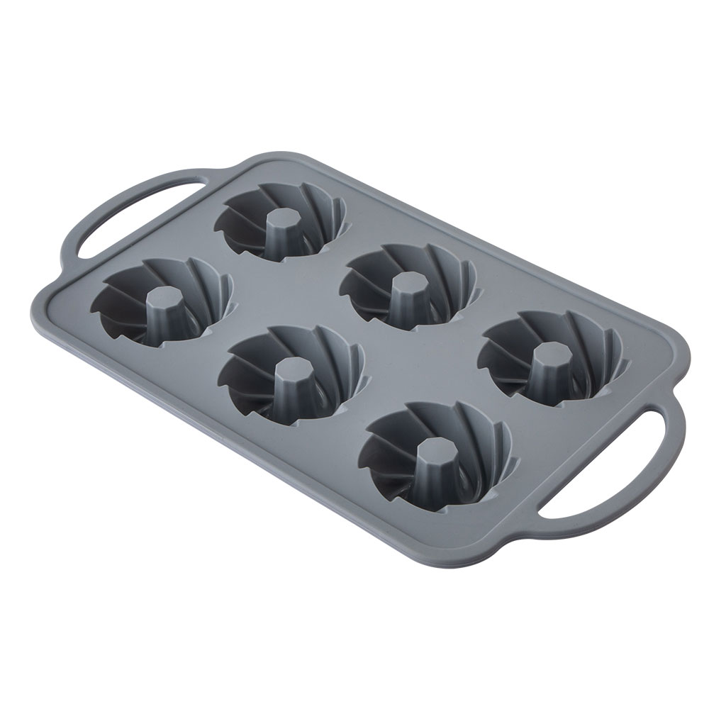 CK6508 - FORMA PEGADOR CUPCAKE SILICONE E AÇO INOX 33,8CM X 19CM X 2,8CM