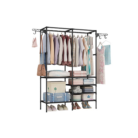 CK6615 - ARARA CLOSET 12KG TNT, FERRO E PLÁSTICO 107CM X 36CM X 175CM