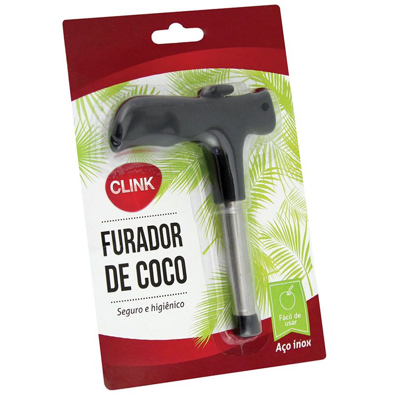 CK4375 - FURADOR COCO ACO INOX 11X14CM