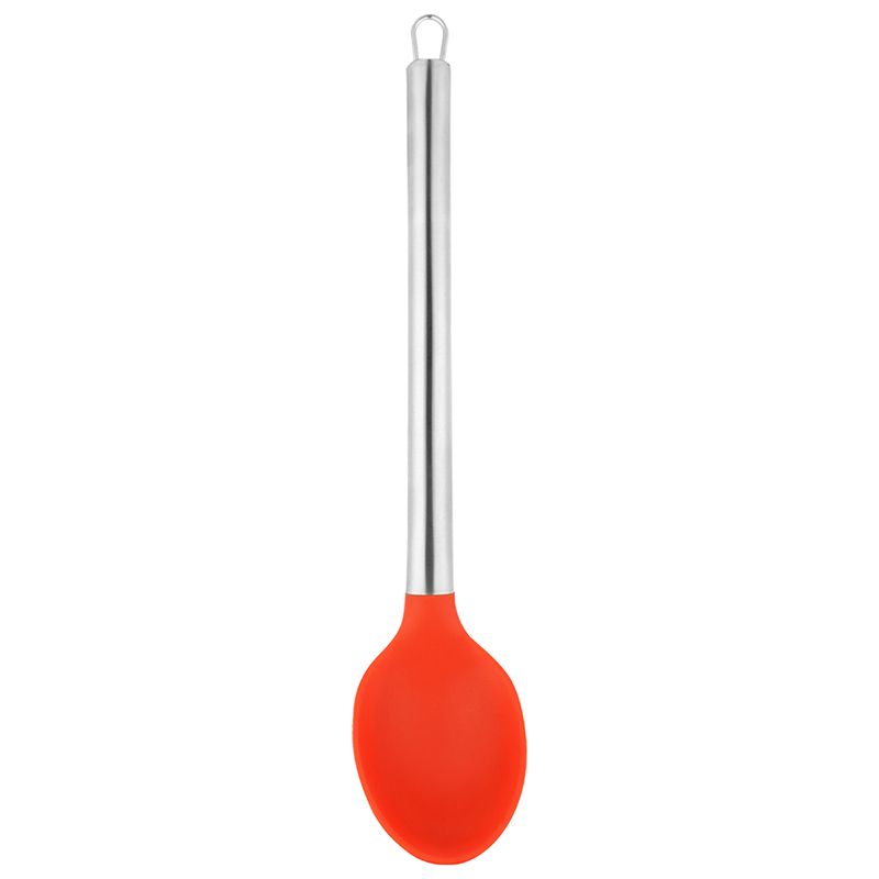 CK4406 - COLHER SILICONE ACO INOX 33,5X7CM