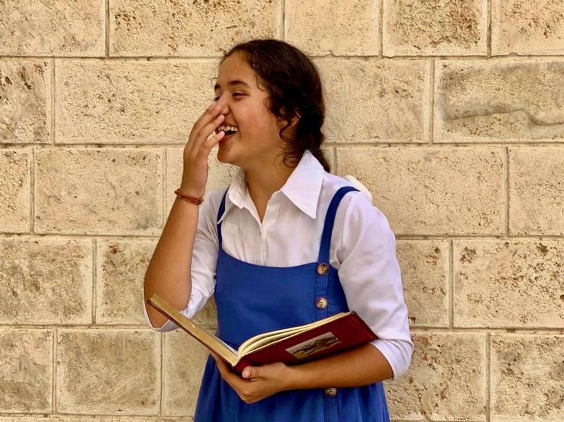 Student dressed as Belle for Character Day