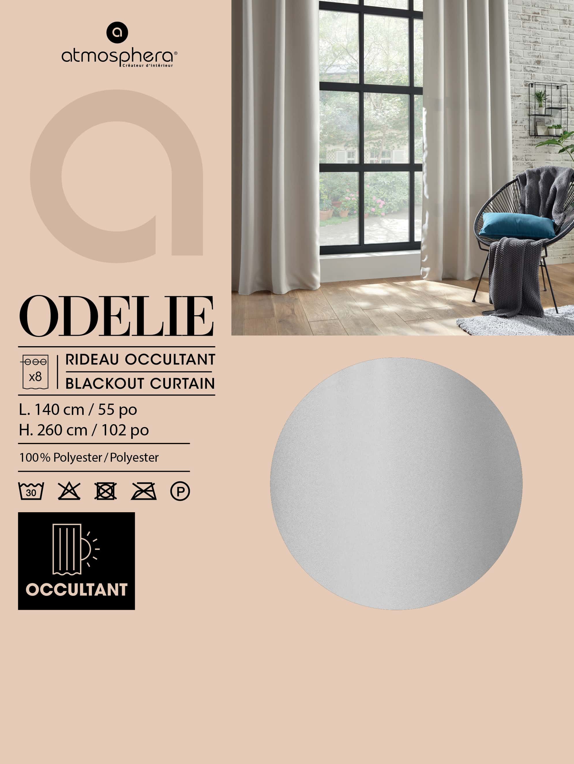 Rideaux occultants ODELIE
