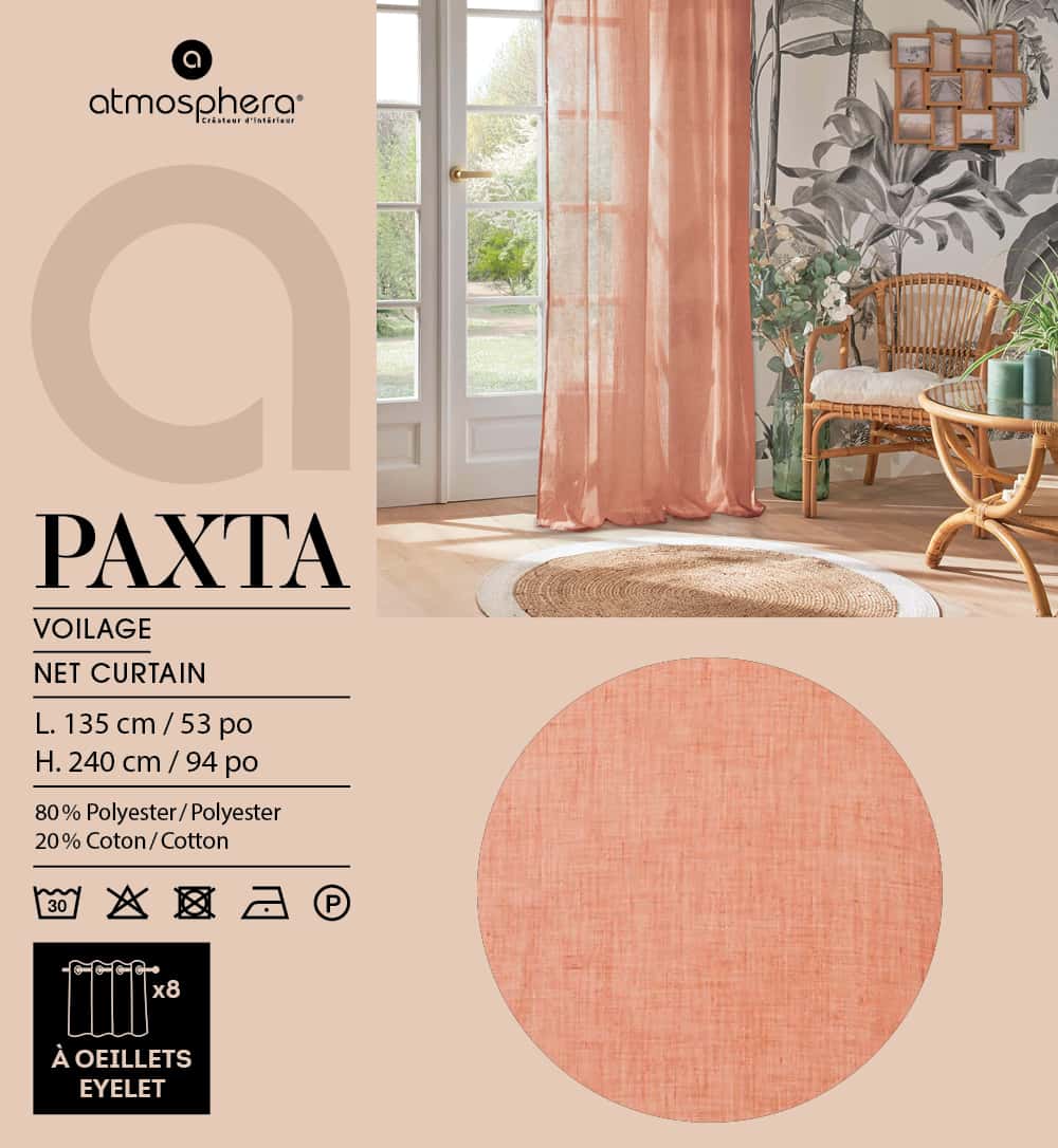 Voilage à oeillets - PAXTA