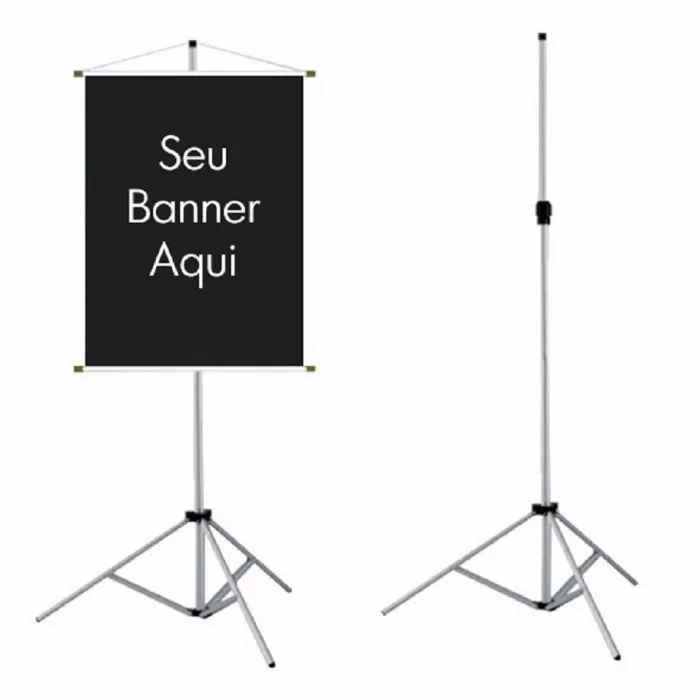 Suporte tripé para banner