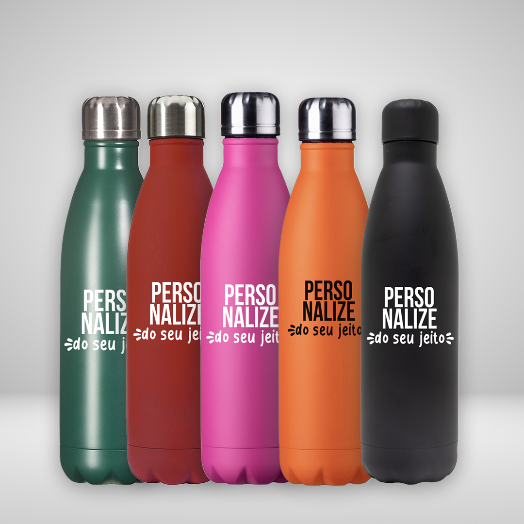 Squeeze de inox personalizada 750 ml